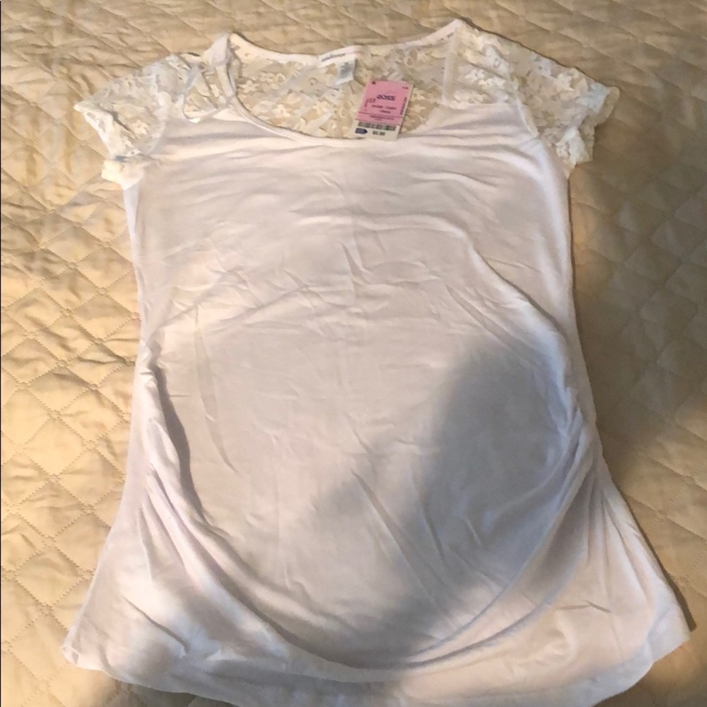Never worn maternity white shirt